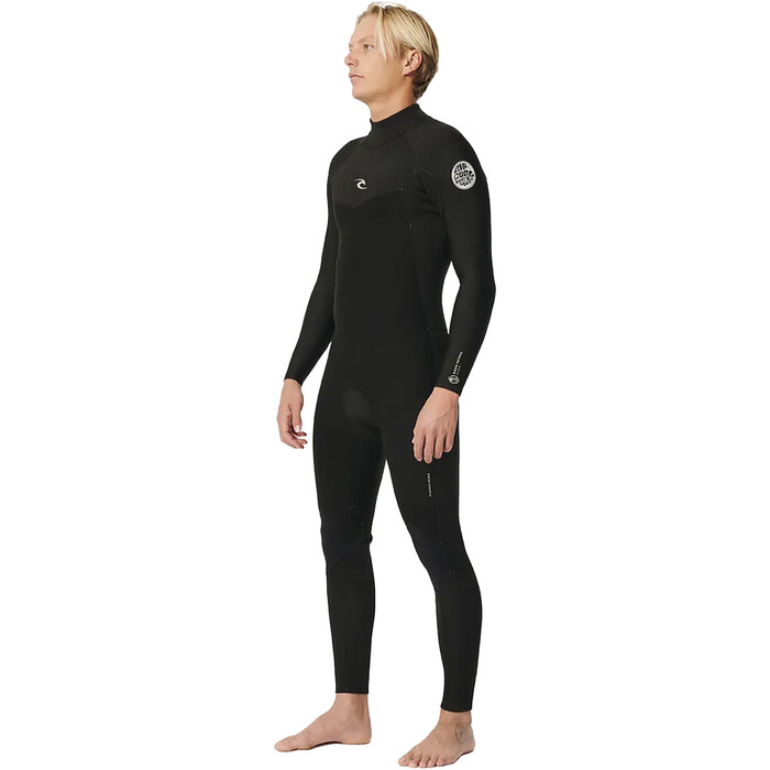 2024 Rip Curl Mens Dawn Patrol 3/2mm Back Zip Wetsuit 15BMFS - Black